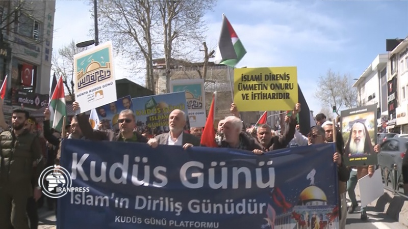 Iranpress: مسيرات يوم القدس العالمي في تركيا 