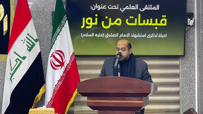 Iranpress: القنصلية الإيرانية تخلد ذكرى استشهاد الإمام الصادق(ع) في النجف الأشرف