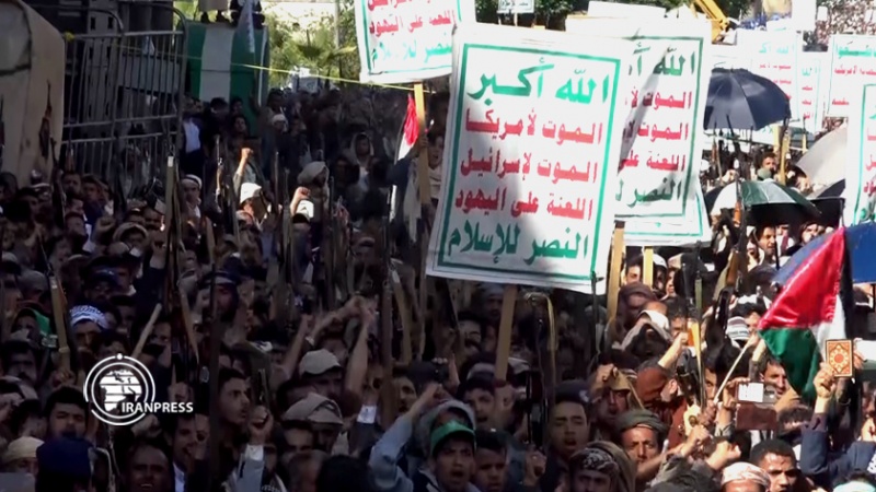 Iranpress: مظاهرة في صنعاء دعمًا للشعب الفلسطيني