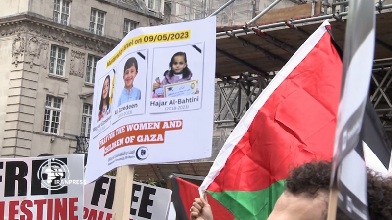 تظاهرات گسترده حامیان فلسطین در لندن