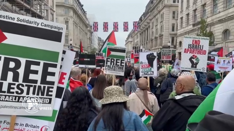 Iranpress: ذكرى يوم النكبة.. مظاهرات مناهضة لإسرائيل في لندن 