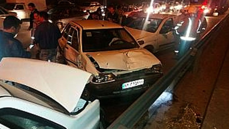 ایران پرس: تصادف زنجیره‌ای در مازندران ۱۸ مصدوم داشت