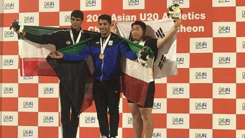 Iranpress: لاعب إيراني يفوز بميدالية فضية في ألعاب القوى لشباب آسيا