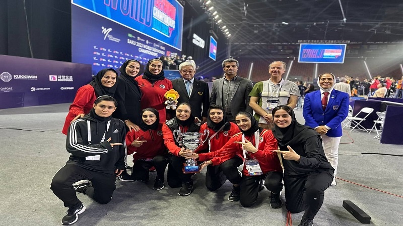 Iranpress: أول ذهبية في تاريخ التايكوندو النسوي الإيراني في بطولة عالمية 