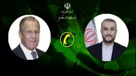 محادثة هاتفية بين وزيري الخارجية الإيراني والروسي 