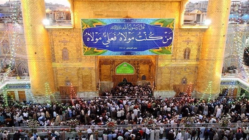 Iranpress: شاهد.. النجف الأشرف بأجواء مختلفة في يوم عيد الغدير