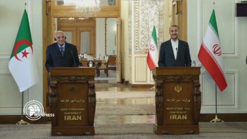 Iranpress: البث المباشر للمؤتمر الصحفي بين وزير الخارجية الإيراني ونظيره الجزائري