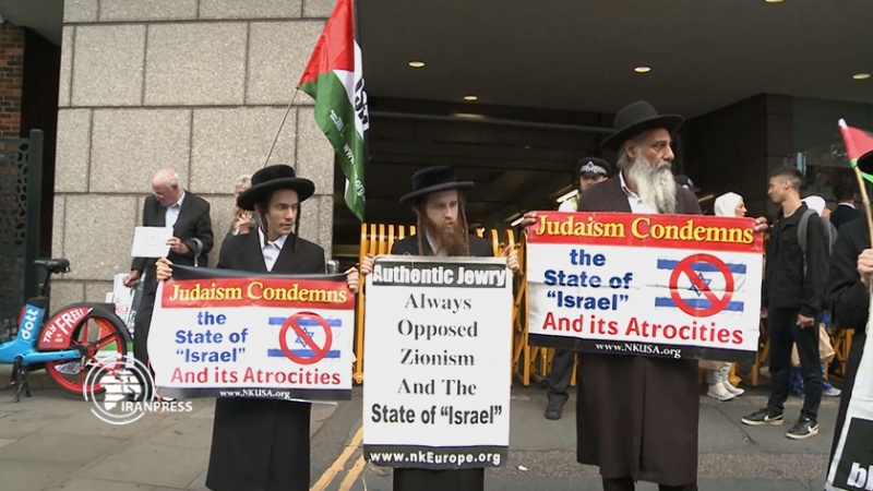 Iranpress: مناصرون  للشعب الفلسطيني في لندن: قاطِعوا إسرائيل !