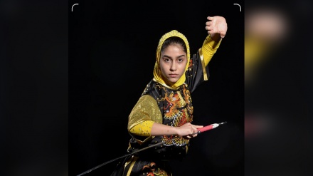 تألق رياضية إيرانية في منافسات بطولة آسيا للووشو