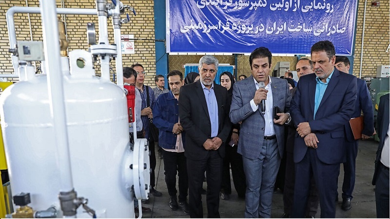 Iranpress: رفع الستار عن أول ضاغط معالجة إيراني الصنع