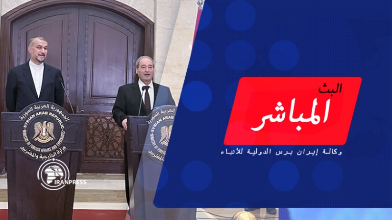 Iranpress: مؤتمر صحفي لوزيري خارجية إيران وسوريا | بث مباشر