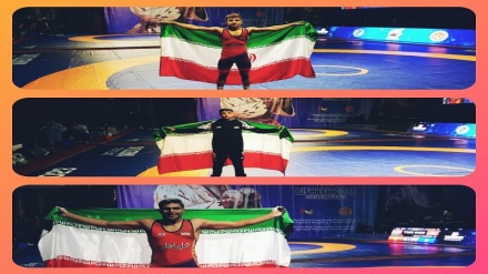 3 ذهبيات وفضية لإيران في بطولة العالم لشباب المصارعة الرومانية للصم