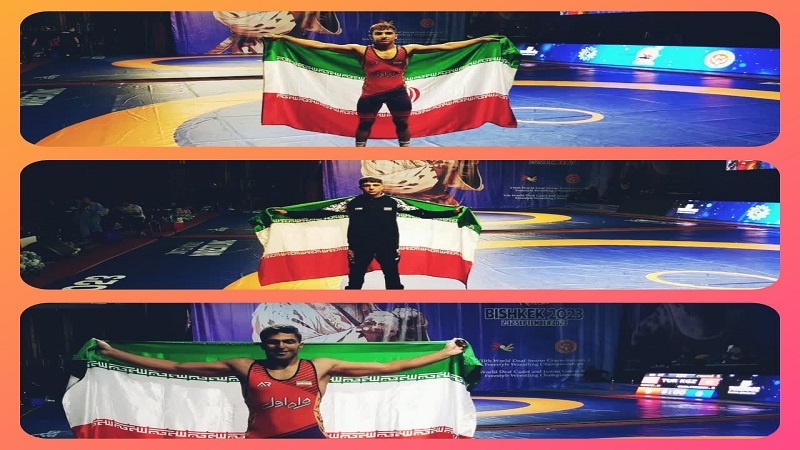 Iranpress: 3 ذهبيات وفضية لإيران في بطولة العالم لشباب المصارعة الرومانية للصم