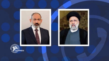 محادثة هاتفية بين الرئيس الإيراني ورئيس الوزراء الأرميني 