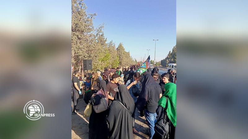 Iranpress: مسيرة أربعينية الإمام الحسين (ع) في دمشق