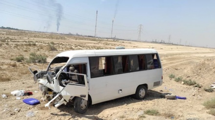 إصابة 16 زائرا إيرانيا في حادث سير بمحافظة واسط العراقية