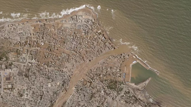 ليبيا ... صور جوية تظهر حجم الدمار في درنة بعد الفيضانات