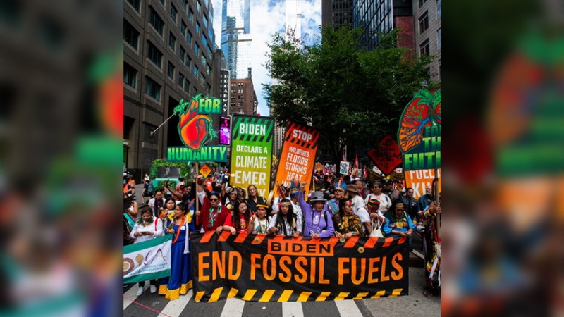  فعالان محیط زیست در آستانه مجمع عمومی سازمان ملل تظاهرات کردند