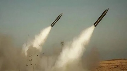 إطلاق صواريخ المقاومة الفلسطينية تجاه القدس المحتلة 
