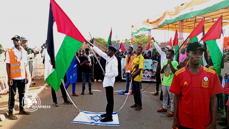 Iranpress: مظاهرات مؤيدة للفلسطينيين في عاصمة النيجر