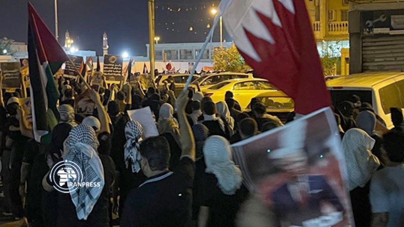 Iranpress: مظاهرة ليلية في البحرين دعمًا لغزة 