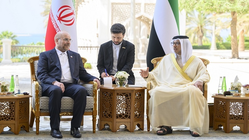 Iranpress: رئيس البرلمان الإيراني: حصول توافقات مع الإمارات في قطاعي النقل العابر والاستثمار 