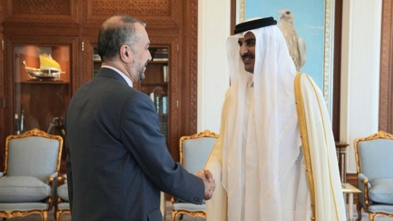 Iranpress: أمیرعبداللهیان یلتقي أمير قطر بالدوحة