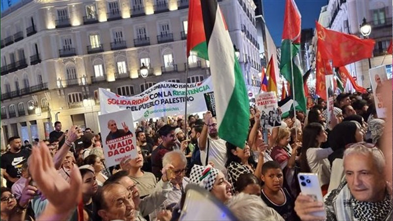 Iranpress: مظاهرات حاشدة في مدريد تنديدا بالحرب الإسرائيلية على غزة