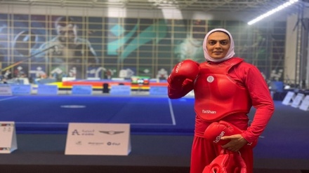 إيرانية تحصد ذهبية الساندا في دورة الألعاب العالمية القتالية بالرياض
