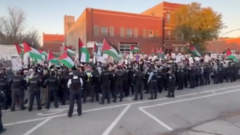 ایران برس: وقفة في شيكاغو تضامنًا مع سكان غزة 