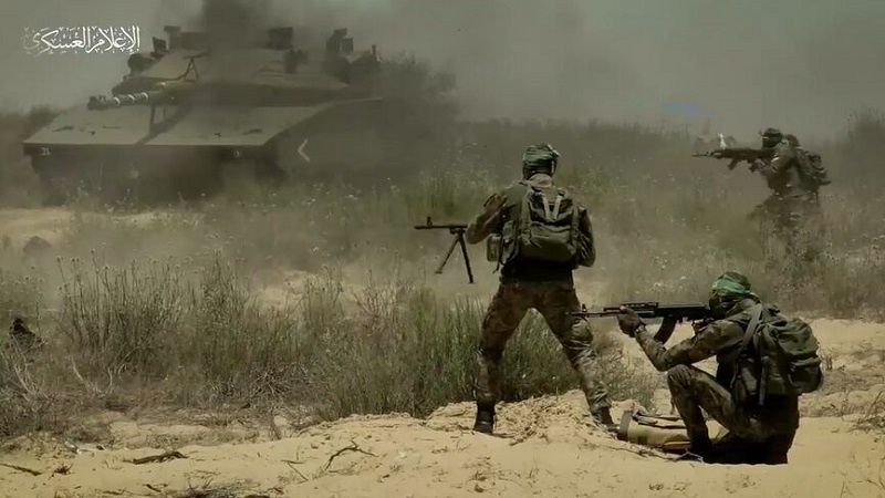 اشتباكات عنيفة بين المقاومة الفلسطينية وقوات الاحتلال في عدة محاور بغزة