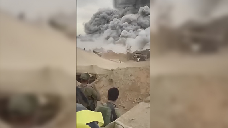 Iranpress: الجيش الإسرائيلي يفجر مبنى المجلس التشريعي بغزة + فيديو 