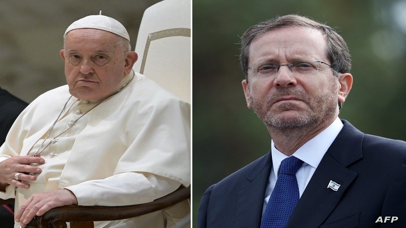Iranpress: مكالمة مشحونة بين البابا وهرتسوغ لم تعلن عنها إسرائيل 