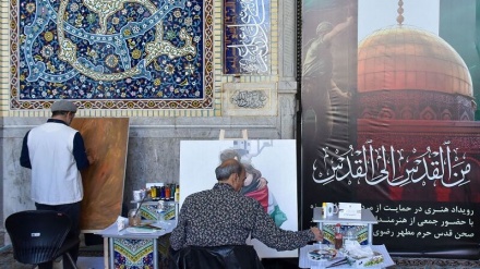 تنظيم الحدث الفني ‘من القدس إلى القدس’ في الحرم الرضوي