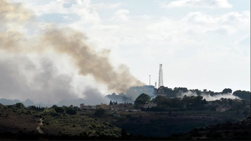 Iranpress: اندلاع النيران في موقع المطلة الإسرائيلي الذي استهدفه حزب الله