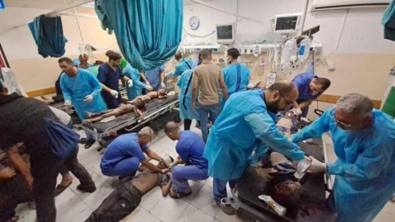 Iranpress: المستشفيات في جنوب غزة غير قادرة على استقبال الجرحى