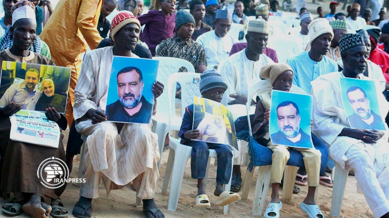 Iranpress: مراسم تكريم الشهيد رضي موسوي في نيجيريا