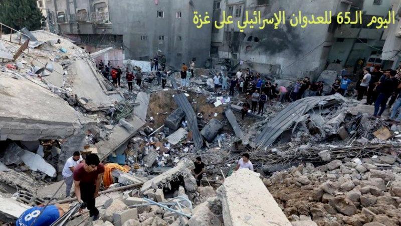Iranpress: الاحتلال يواصل عدوانه على غزة لليوم الـ65 .. والمقاومة تكبده الخسائر 