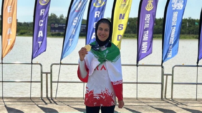 Iranpress: ذهبية ثالثة لإيران في بطولة آسيا للتجديف بتايلاند 