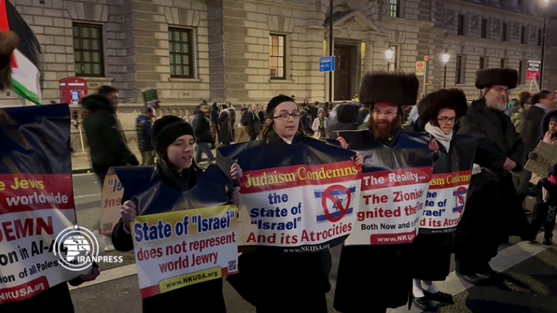 Iranpress: مظاهرة مناهضة للصهيونية في لندن بمشاركة حاخامات يهود + فيديو 