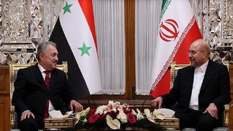 Iranpress: رئيس مجلس الشورى الإسلامي يستقبل رئيس الوزراء السوري