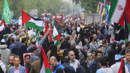 مسيرات حاشدة دعماً للشعب الفلسطيني في أرجاء  إيران الإسلامية