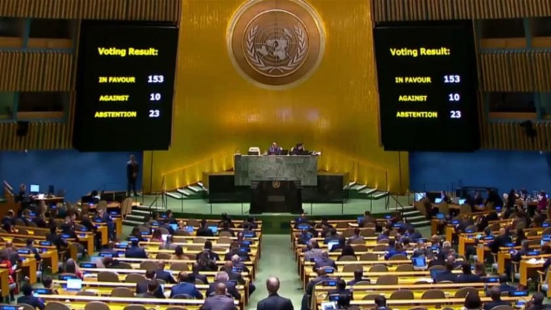 Iranpress: قرار الجمعية العامة للأمم المتحدة لوقف إطلاق النار في غزة
