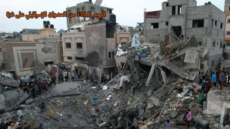 Iranpress: التطورات في قطاع غزة في اليوم الـ115 من العدوان الإسرائيلي 