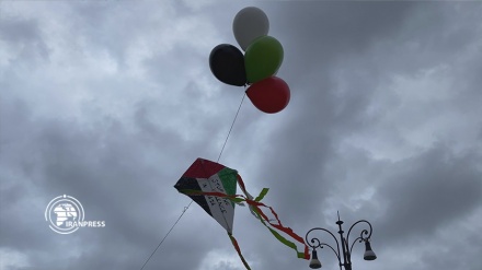 تحليق طائرات ورقية في روما تضامنا مع أطفال غزة