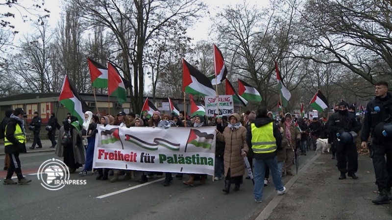 Iranpress: مسيرة دعم لفلسطين في برلين + فيديو