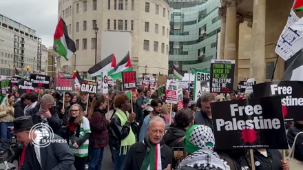 مسيرة داعمة للفلسطينيين في لندن + فيديو