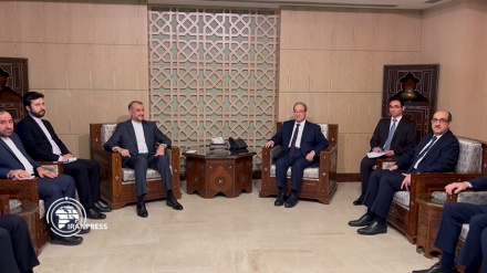 اجتماع وزير الخارجية مع نظيره السوري في دمشق+ صور وفيديو