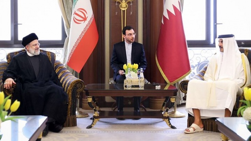 Iranpress: الرئيس رئيسي يلتقي أمير قطر